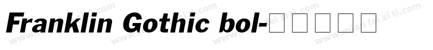 Franklin Gothic bol字体转换